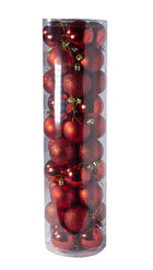 Juego de 40 adornos de bolas de Navidad bolas colgantes 5cm para decoración de árbol de Navidad
