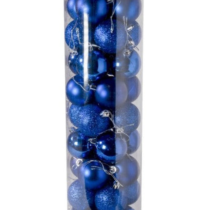 Juego de 40 adornos de bolas de Navidad bolas colgantes 5cm para decoración de árbol de Navidad