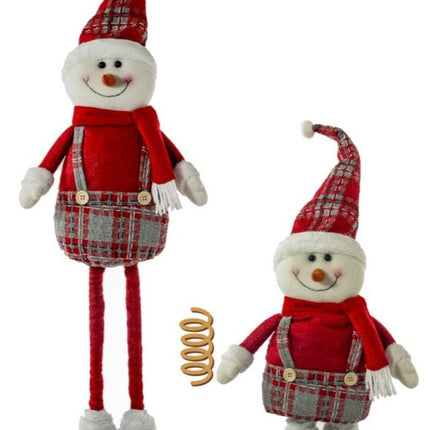 Muñecos Navideños Extensibles Decoracion de Navidad Hogar Papá Noel Reno Muñeco de Nieve Peluche Navideños