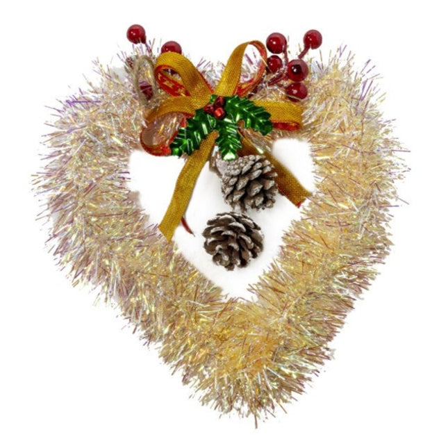 Corona de Navidad con Colgante para Pared y Puerta Decoración Navideña