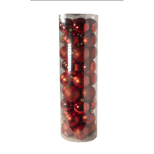 Juego de 36 adornos de bolas de Navidad bolas colgantes 6cm para decoración de árbol de Navidad