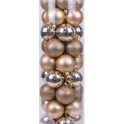 Juego de 36 adornos de bolas de Navidad bolas colgantes 6cm para decoración de árbol de Navidad