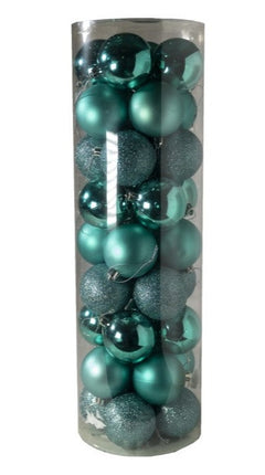 Juego de 20 adornos de bolas de Navidad bolas colgantes 8cm para decoración de árbol de Navidad