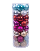 Juego de 40 adornos de bolas de Navidad bolas colgantes 5cm para decoración de árbol de Navidad
