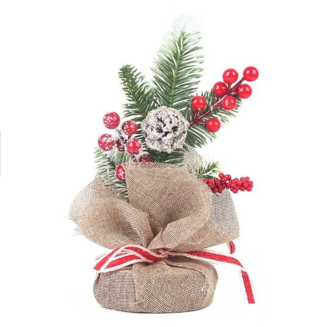 Mini Árbol de Navidad,Árbol de Navidad Artificial con Adornos,Arbol de Navidad Sobremesa