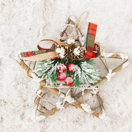 Corona de Navidad Muñeco de Nieve de Navidad y Muñeco de Papá Noel con Colgante para Pared y Puerta varios tamaños