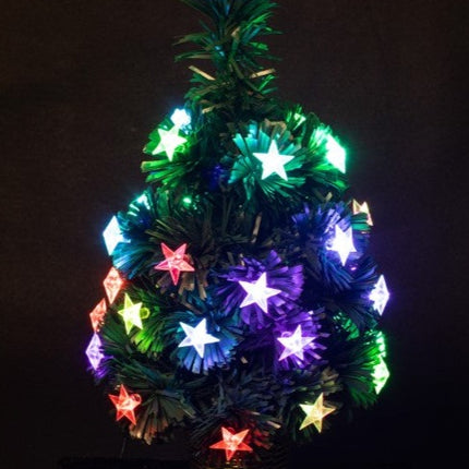 Árbol de Navidad con Luz 40cm Árbol de Fibra óptica Material de PVC