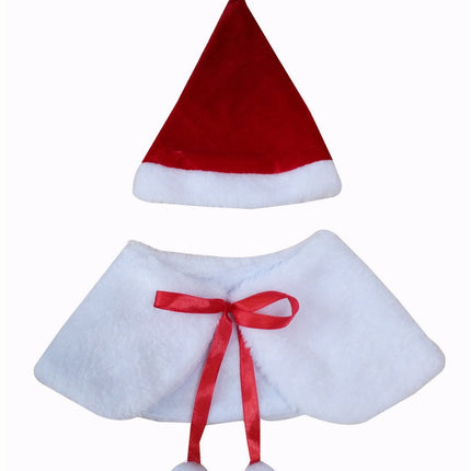 Ropa para Mascotas de Navidad Disfraz de Navidad Capucha Capa Collar Gorro Pañuelo