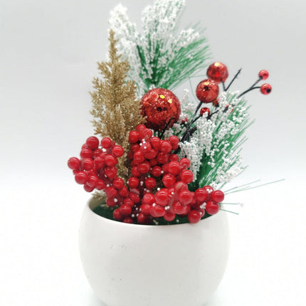 Árbol de Navidad pequeño de abeto artificial Mini Árbol de Navidad sobremesa Decoración Navidad