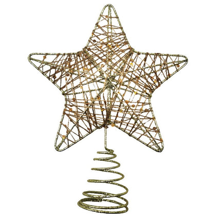 Estrella Decorativa navideña de Metal Topper del árbol de Navidad Decoracion Navidad
