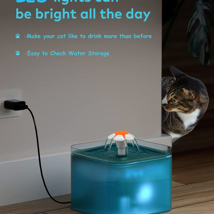Bebedero automático para mascotas con filtro ideal para gatos y perros pequeños