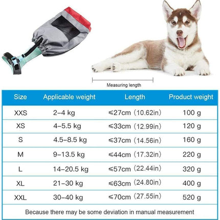 Bolsa para perros discapacitados con lesiones y protección paralítica, antideslizante y a prueba de rasguños