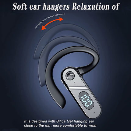 Auriculares inalámbricos Bluetooth con conducción ósea y reducción de ruido para correr