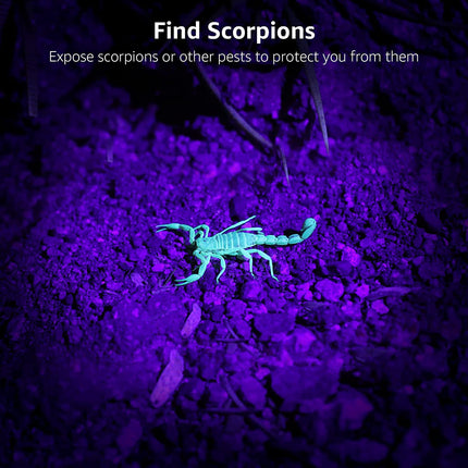 Linterna UV  51 LED ultravioleta para detectar orina de mascotas y fluorescencia de escorpiones