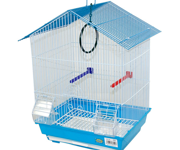 10 Comederos Bebederos Jaula Aves PATIKIL - Azul Para Loros, Palomas Y Mascotas