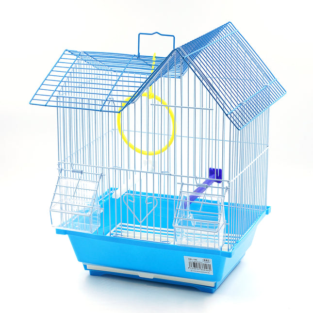 Jaula para pajaros con comederos,Palos y Columpios Jaula agapornis Jaula para ninfas 30*23*39CM