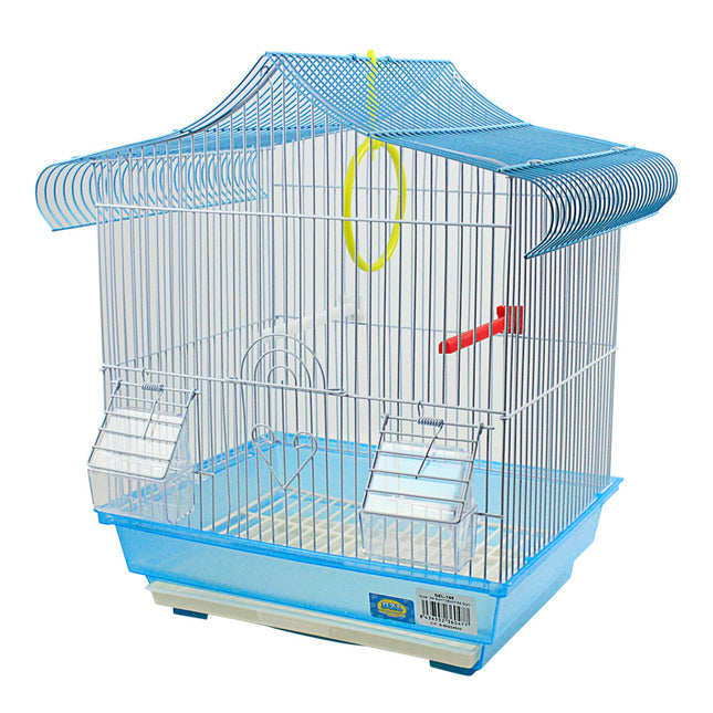 Jaula para pajaros con comederos,Palos y Columpios Jaula agapornis Jaula para ninfas 34.5*28*44.5CM