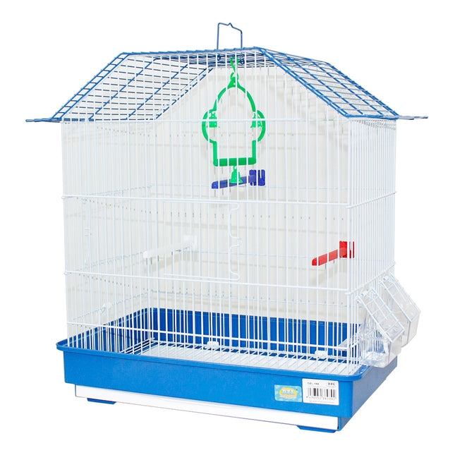 Jaula para pajaros con comederos,Palos y Columpios Jaula agapornis Jaula para ninfas 42.5*29.5*47.5CM