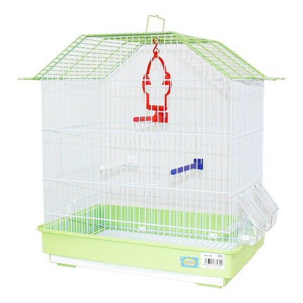 Jaula para pajaros con comederos,Palos y Columpios Jaula agapornis Jaula para ninfas 42.5*29.5*47.5CM
