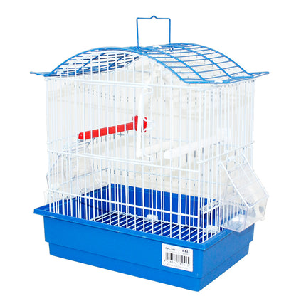 Jaula para pajaros con comederos,Palos y Columpios Jaula agapornis Jaula para ninfas 27.5*19.5*31CM