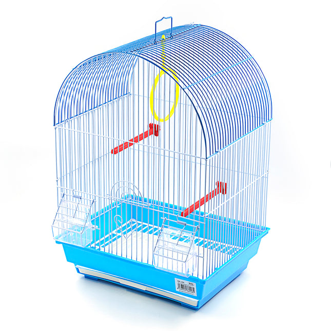 Jaula para pajaros con comederos,Palos y Columpios Jaula agapornis Jaula para ninfas 34.5X28X49.5CM