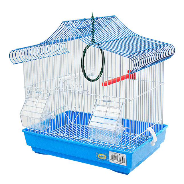 Jaula para pajaros con comederos,Palos y Columpios Jaula agapornis Jaula para ninfas 34*23.5*36CM