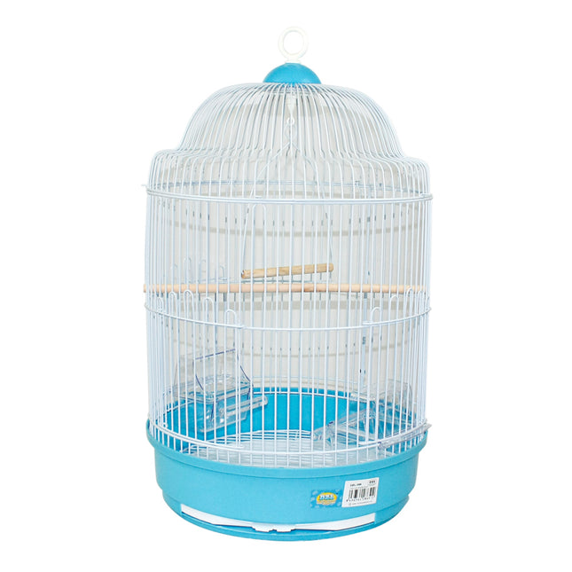 Jaula para pájaros con comederos, Palos Jaulas pájaros Alta Redonda Jaula agapornis 33*33*56.5CM