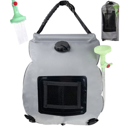 Bolsa de ducha solar portátil para camping y senderismo de 20L Resistente al agua y multifuncional
