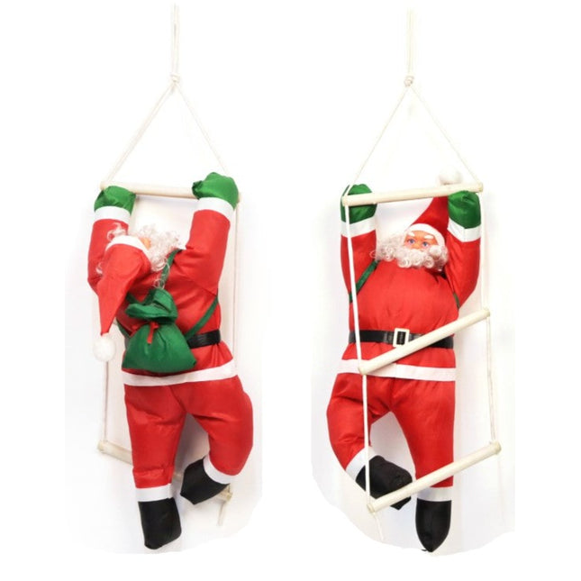 Papá Noel en Escalera Santa Adorno Colgante para Árboles de Navidad Decoración Navidad