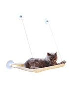 Hamaca de Gato Cama Colgante de Mascota Asiento para Gato con Ventosa 55*35cm Carga Máx. 20KG para Tomar el Sol Echar Siesta Antirasguños