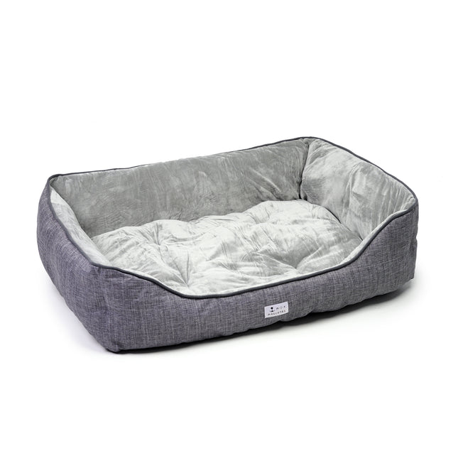 Cama para Perros Super Cómoda Cama para Mascotas con Suave Cama de Perros y Gatos Alfombra para Mascotas (88*65*23cm)